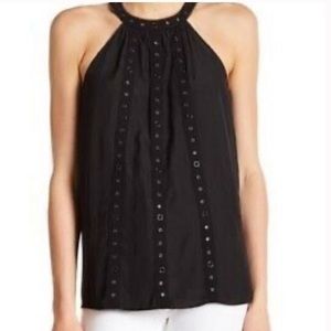 Ramy Brook Halter Collie Top Black